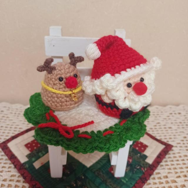 Hand made@@Merry ChristmasT^ƃgiJC@hC[t݂  ybg/|/| 