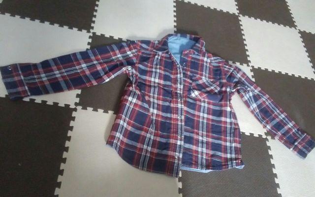 130 GITA リバーシブルシャツブラウス 美品 < キッズ/ベビー 130 GITA リバーシブルシャツブラウス 美品 < キッズ/ベビーの