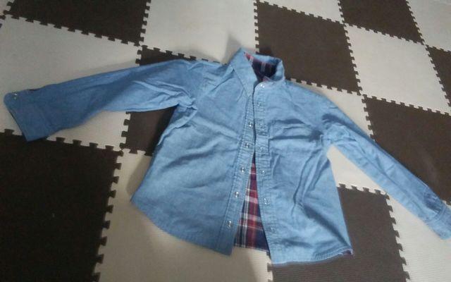 130 GITA リバーシブルシャツブラウス 美品 < キッズ/ベビー 130 GITA リバーシブルシャツブラウス 美品 < キッズ/ベビーの