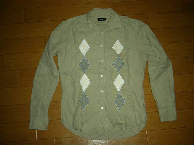 CASHCAカシュカENGLANDアーガイル調シャツMネル系 < 男性ファッション  CASHCAカシュカENGLANDアーガイル調シャツMネル系  < 男性ファッションの