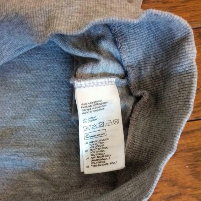 H&M DIVIDED Lサイズ グレー 長Tシャツ < 男性ファッション  H&M DIVIDED Lサイズ グレー 長Tシャツ < 男性ファッションの