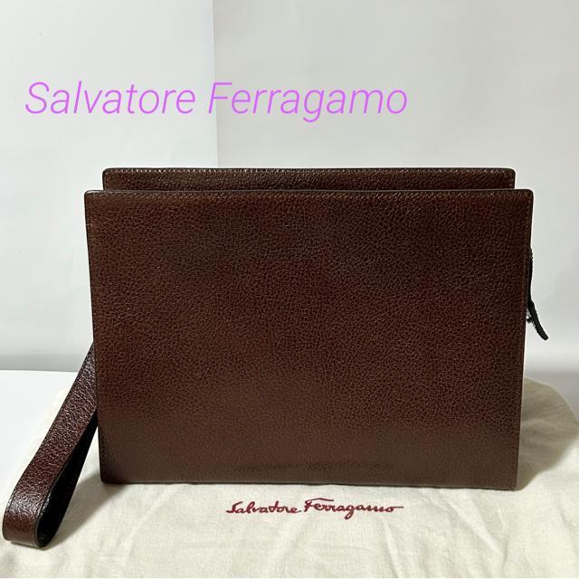 ���i Salvatore Ferragamo �t�F���K�� �Z�J���h�o�b�O �N���b�`�o�b�O AU24-0035 ���U�[ �����Y  �� �u�����h�� 