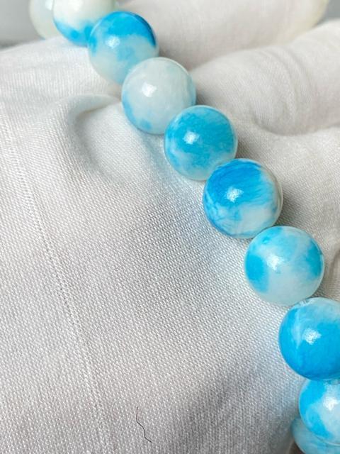 超美!天然石 ラリマー ブレスレット ドミニカ共和国産 波紋 パワーストーン 海紋石 癒し 世界三大ヒーリングストーン レア < 女性アクセサリー/時計 超美!天然石 ラリマー ブレスレット ドミニカ共和国産 波紋 パワーストーン 海紋石 癒し 世界三大ヒーリングストーン レア < 女性アクセサリー/時計の