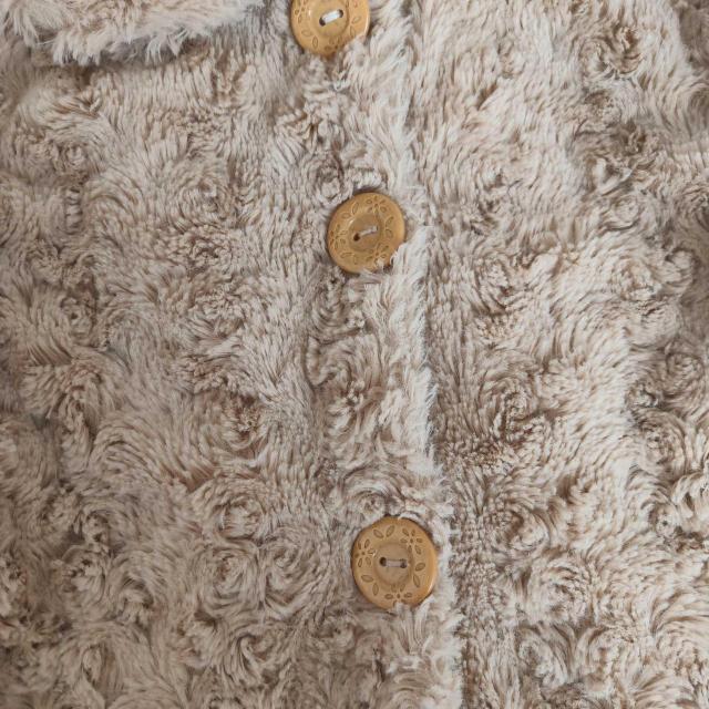 peda & mada �L�b�Y �t�F�C�N�t�@�[ �{�A�W���P�b�g �R�[�g 110cm �x�[�W�� �� �L�b�Y/�x�r�[�� 