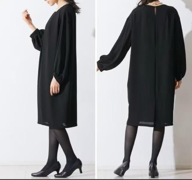 新品☆Mサイズ喪服礼服ゆったりワンピース黒コクーンシルエット☆R243 < 女性ファッション 新品☆Mサイズ喪服礼服ゆったりワンピース黒コクーンシルエット☆R243 < 女性ファッションの