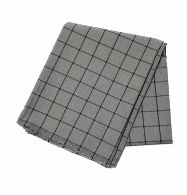 ジャケットパンツ厚手生地〓グレーのグラフチェック(127×205) < ペット/手芸/園芸 ジャケットパンツ厚手生地〓グレーのグラフチェック(127×205) < ペット/手芸/園芸の