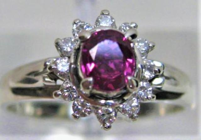 Pt900 v`i O w r[0.48ct _C0.19ct  ANZT[/v 