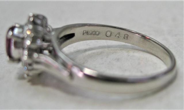 Pt900 v`i O w r[0.48ct _C0.19ct  ANZT[/v 