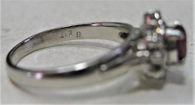 Pt900 v`i O w r[0.48ct _C0.19ct  ANZT[/v 