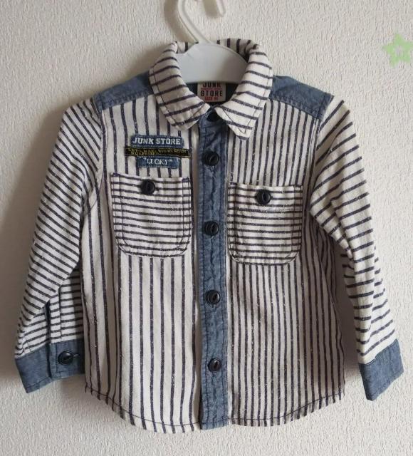 90★JUNK STORE★ストライプシャツ★美品 < ブランド  90★JUNK STORE★ストライプシャツ★美品  < ブランドの