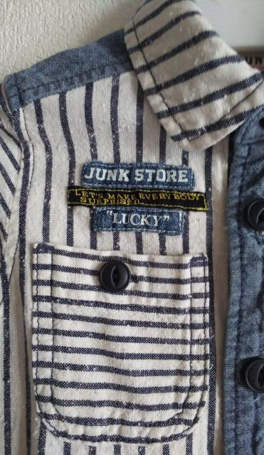 90★JUNK STORE★ストライプシャツ★美品 < ブランド  90★JUNK STORE★ストライプシャツ★美品 < ブランドの