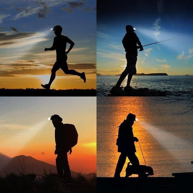 キャップライト ヘッドライト 2WAY 充電式 帽子ライト クリップ式 モーションセンサー付き 6つ点灯モード < レジャー/スポーツ キャップライト ヘッドライト 2WAY 充電式 帽子ライト クリップ式 モーションセンサー付き 6つ点灯モード < レジャー/スポーツの