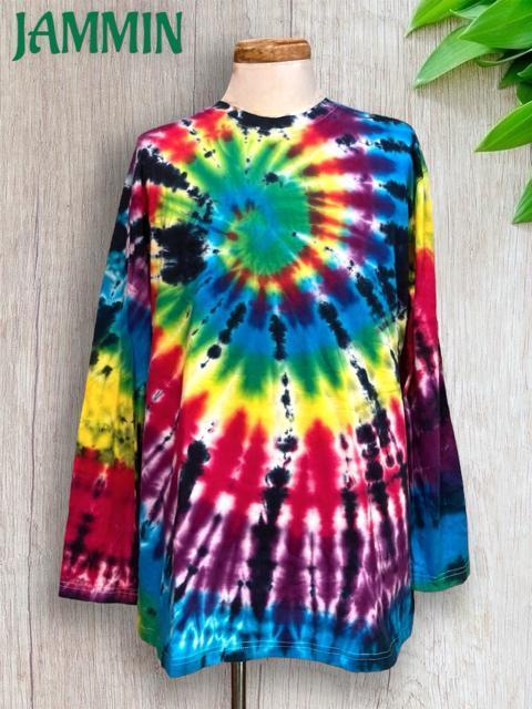 タイダイロンT カラフル サイケ ヒッピー エスニック アジアン < 男性ファッション  タイダイロンT カラフル サイケ ヒッピー エスニック アジアン  < 男性ファッションの