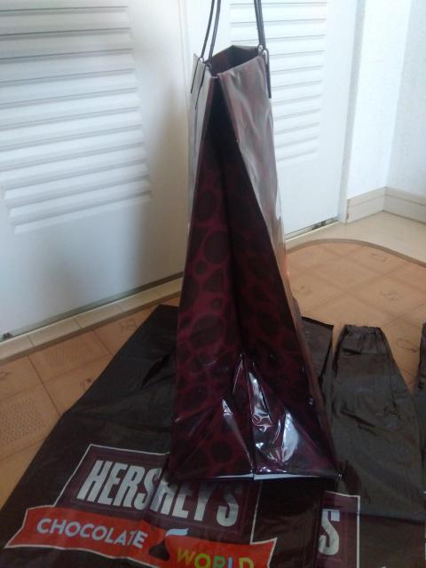 HERSHEY'S チョコレートワールド ショップ袋 4枚セット < ホビー  HERSHEY'S チョコレートワールド ショップ袋 4枚セット < ホビーの