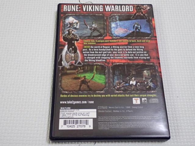PS2★RUNE VIKING WARLORD 海外版 北米版 < ゲーム本体/ソフト PS2★RUNE VIKING WARLORD 海外版 北米版 < ゲーム本体/ソフトの