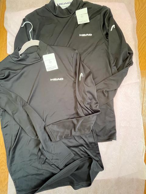 Lサイズ!2枚セット!高貴紳士的!HEAD!ブランド品!暖か!裏起毛!男の黒!長袖!ハイネック!インナーシャツ!新品! < 男性ファッション Lサイズ!2枚セット!高貴紳士的!HEAD!ブランド品!暖か!裏起毛!男の黒!長袖!ハイネック!インナーシャツ!新品! < 男性ファッションの