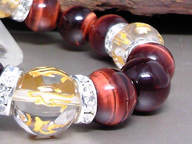 守り本尊梵字水晶レッドタイガーアイ銀ロンデル数珠 < 男性アクセサリー/時計 守り本尊梵字水晶レッドタイガーアイ銀ロンデル数珠 < 男性アクセサリー/時計の