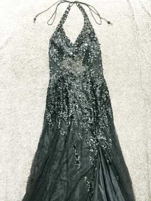 JEANMACLEAN黒高級シースルービーズビジューロングドレス < 女性ファッション  JEANMACLEAN黒高級シースルービーズビジューロングドレス  < 女性ファッションの