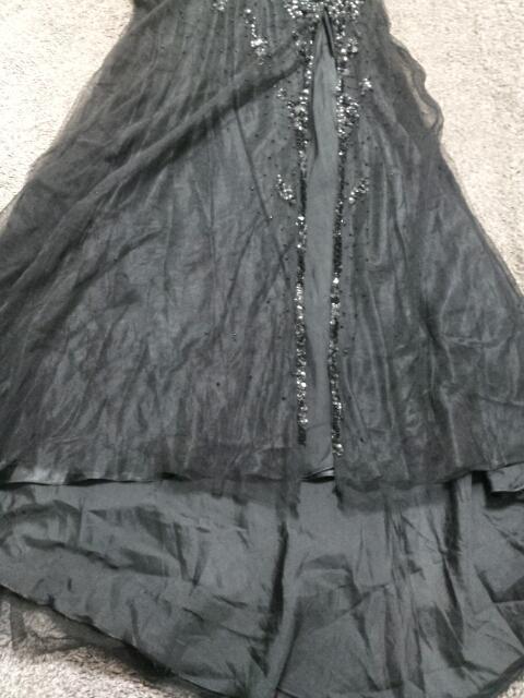 JEANMACLEAN黒高級シースルービーズビジューロングドレス < 女性ファッション  JEANMACLEAN黒高級シースルービーズビジューロングドレス < 女性ファッションの