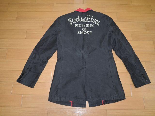 ワコマリアWACKO MARIAテーラードジャケットM黒ステッチ刺繍 < ブランド  ワコマリアWACKO MARIAテーラードジャケットM黒ステッチ刺繍 < ブランドの