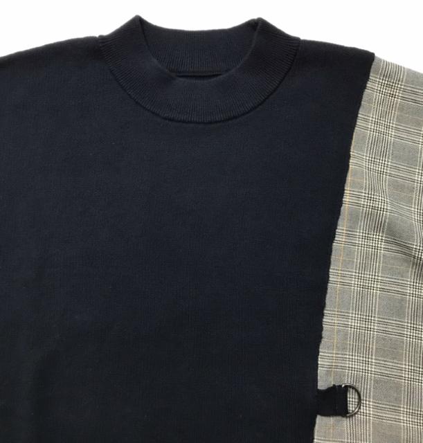 IEDITフェリシモ〓ニット+チェックシャツのドッキングトップス(L)新品〓 < ブランド  IEDITフェリシモ〓ニット+チェックシャツのドッキングトップス(L)新品〓 < ブランドの