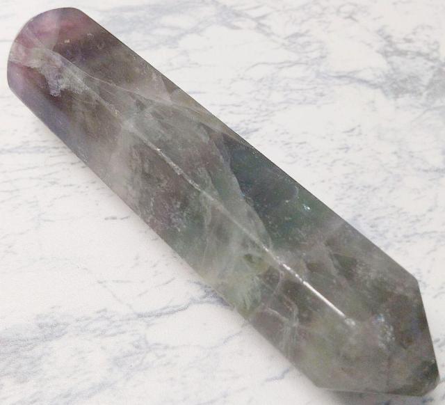 フローライト ポイント 長さ約10cm Florite Points 天才の石 < インテリア/ライフ  フローライト ポイント 長さ約10cm Florite Points 天才の石 < インテリア/ライフの
