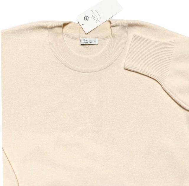 earthmusic&ecology◎スムースニットセーター(F)オフ白◎新品 < ブランド earthmusic&ecology◎スムースニットセーター(F)オフ白◎新品 < ブランドの