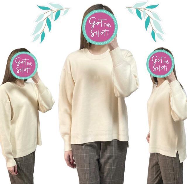 earthmusic&ecology◎スムースニットセーター(F)オフ白◎新品 < ブランド earthmusic&ecology◎スムースニットセーター(F)オフ白◎新品 < ブランドの