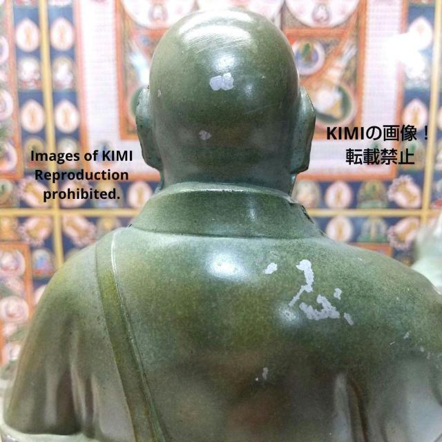 僧侶の像 高さ24cm 合金製 青銅色 牧田秀雲作 像 仏像 仏教美術 伝統工芸 左手に数珠 高岡銅器 銅像 日蓮上人 < インテリア/ライフ  僧侶の像 高さ24cm 合金製 青銅色 牧田秀雲作 像 仏像 仏教美術 伝統工芸 左手に数珠 高岡銅器 銅像 日蓮上人 < インテリア/ライフの