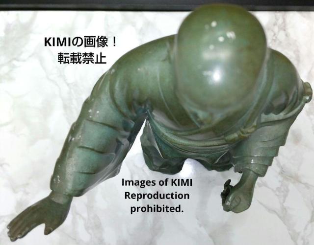 僧侶の像 高さ24cm 合金製 青銅色 牧田秀雲作 像 仏像 仏教美術 伝統工芸 左手に数珠 高岡銅器 銅像 日蓮上人 < インテリア/ライフ  僧侶の像 高さ24cm 合金製 青銅色 牧田秀雲作 像 仏像 仏教美術 伝統工芸 左手に数珠 高岡銅器 銅像 日蓮上人 < インテリア/ライフの