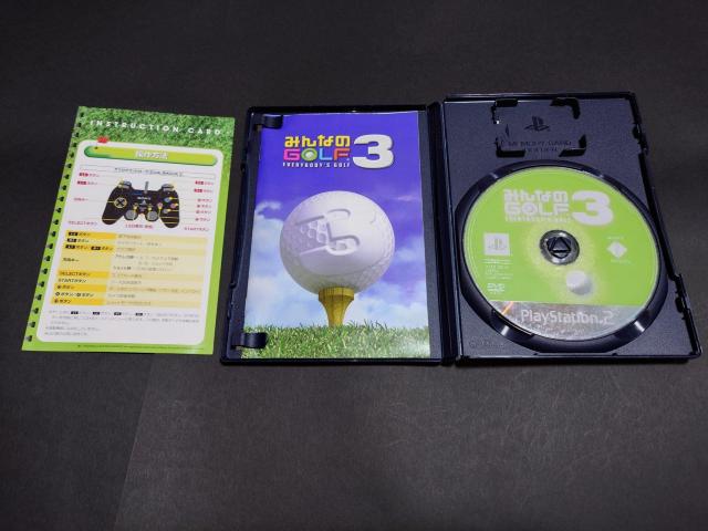 PS2 みんなのGOLF3 / みんなのゴルフ3 みんGOL3 みんゴル3 インストラクションカード付き < ゲーム本体/ソフト  PS2 みんなのGOLF3 / みんなのゴルフ3 みんGOL3 みんゴル3 インストラクションカード付き < ゲーム本体/ソフトの