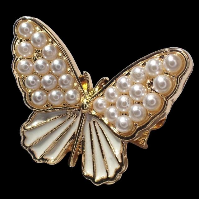 金色 蝶 蝶々 人工パール 人工真珠 ピンブローチ ブローチ ピンバッジ バッジ ピンズ ラペルピン B < 女性アクセサリー/時計 金色 蝶 蝶々 人工パール 人工真珠 ピンブローチ ブローチ ピンバッジ バッジ ピンズ ラペルピン B < 女性アクセサリー/時計の