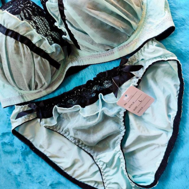 透け感Sexy。。GAL可愛ッ。。F80×L。。オーガンジーシフォンブラジャー&ショーツセット。。。グラマー大きいサイズグリーン系 < 女性ファッション  透け感Sexy。。GAL可愛ッ。。F80×L。。オーガンジーシフォンブラジャー&ショーツセット。。。グラマー大きいサイズグリーン系 < 女性ファッションの