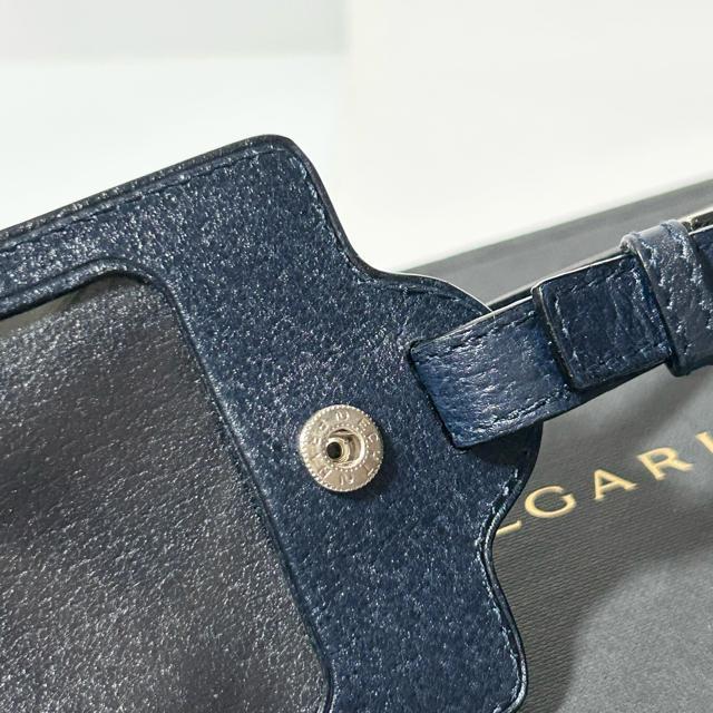 BVLGARI �u���K�� �l�[���v���[�g �l�C�r�[ ���U�[ ���Q�[�W�^�O �V���v�� �� �u�����h�� 