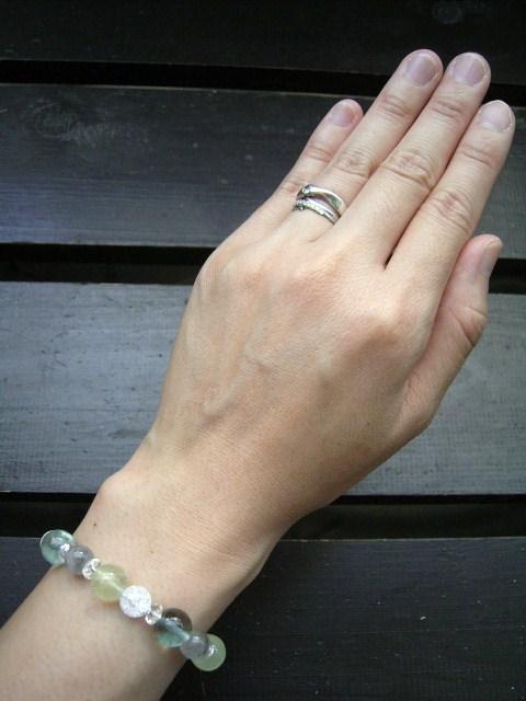 プレナイトxフローライトxスモーキーヘアクォ-ツxクラック水晶 < 男性アクセサリー/時計 プレナイトxフローライトxスモーキーヘアクォ-ツxクラック水晶 < 男性アクセサリー/時計の