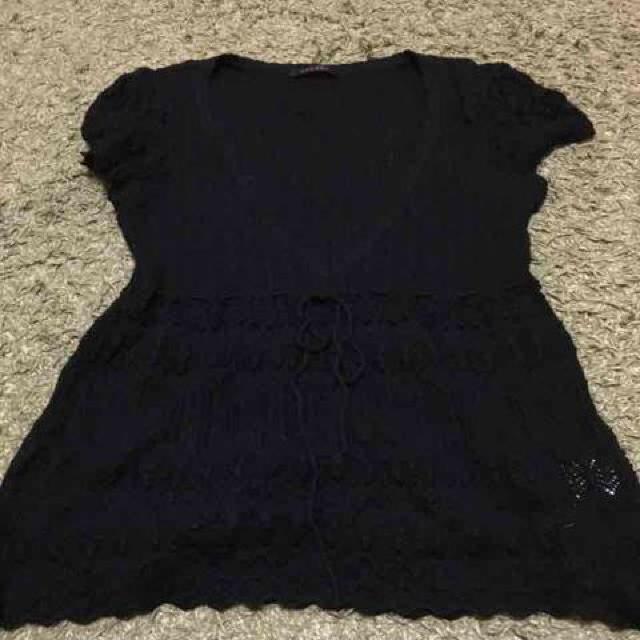 【美品】サバーゼ、半袖ニット、ワールド < 女性ファッション 【美品】サバーゼ、半袖ニット、ワールド < 女性ファッションの