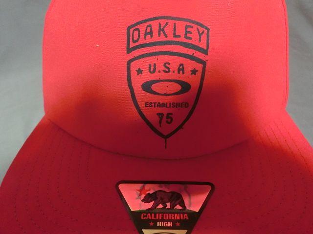 USA購入【Oakley Foundation Cap】ロゴプリントCAP赤 < ブランド  USA購入【Oakley Foundation Cap】ロゴプリントCAP赤  < ブランドの
