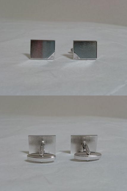 正規美 JEAN LOUIS ジャンルイシェレル ストライプカフス ネクタイピン セット シルバー925 < 男性ファッション  正規美 JEAN LOUIS ジャンルイシェレル ストライプカフス ネクタイピン セット シルバー925 < 男性ファッションの