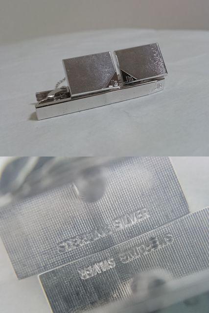 正規美 JEAN LOUIS ジャンルイシェレル ストライプカフス ネクタイピン セット シルバー925 < 男性ファッション  正規美 JEAN LOUIS ジャンルイシェレル ストライプカフス ネクタイピン セット シルバー925 < 男性ファッションの