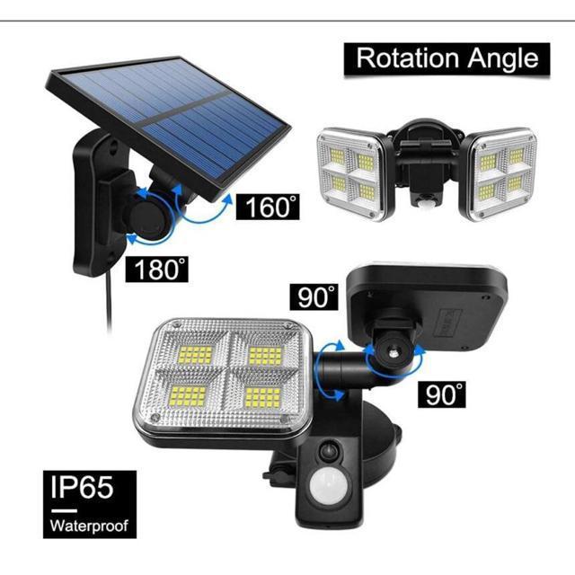 120LED センサーライト ソーラー 3灯モード 人感 < 家電/AV  120LED センサーライト ソーラー 3灯モード 人感 < 家電/AVの