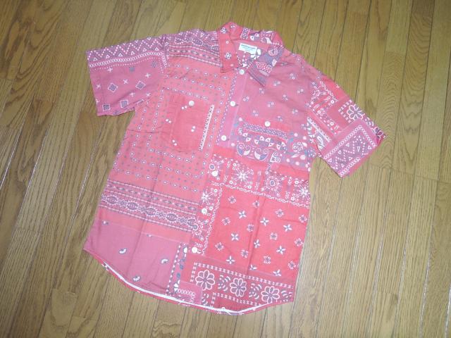 美中古 RADIALL ラディアル バンダナ柄 半袖シャツ M ペイズリー柄 パッチワーク調 < ブランド 美中古 RADIALL ラディアル バンダナ柄 半袖シャツ M ペイズリー柄 パッチワーク調 < ブランドの