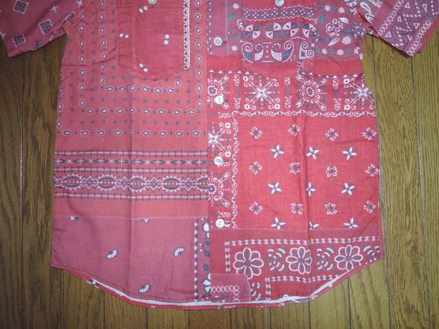 美中古 RADIALL ラディアル バンダナ柄 半袖シャツ M ペイズリー柄 パッチワーク調 < ブランド 美中古 RADIALL ラディアル バンダナ柄 半袖シャツ M ペイズリー柄 パッチワーク調 < ブランドの