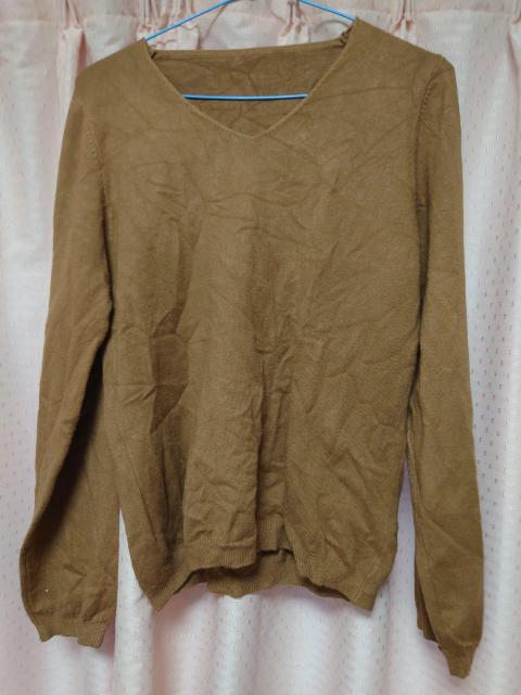 新品なめらか生地トップス フリーサイズ キャメル < 女性ファッション  新品なめらか生地トップス フリーサイズ キャメル < 女性ファッションの