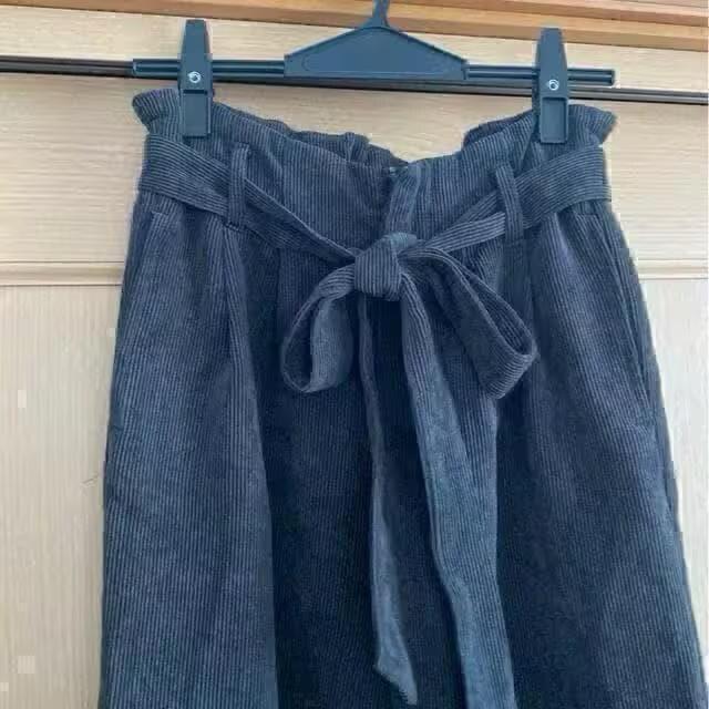 ☆*°  /コーデュロイ /パンツ /ウエストリボン /こげ茶 ☆*° < 女性ファッション  ☆*°  /コーデュロイ /パンツ /ウエストリボン /こげ茶 ☆*° < 女性ファッションの