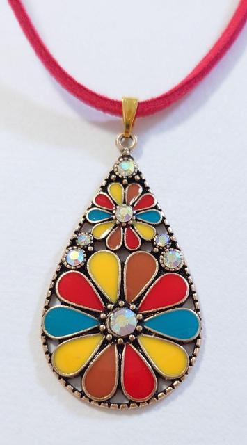 花柄のキラキラかわいいネックレス★ボヘミアン★   ネックレス   花柄ネックレス  カラフルネックレス   かわいいネックレス < 女性アクセサリー/時計  花柄のキラキラかわいいネックレス★ボヘミアン★   ネックレス   花柄ネックレス  カラフルネックレス   かわいいネックレス  < 女性アクセサリー/時計の