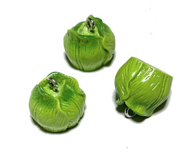 Y-022 キャベツのチャーム 3個 野菜のパーツ◯ < ペット/手芸/園芸 Y-022 キャベツのチャーム 3個 野菜のパーツ◯ < ペット/手芸/園芸の