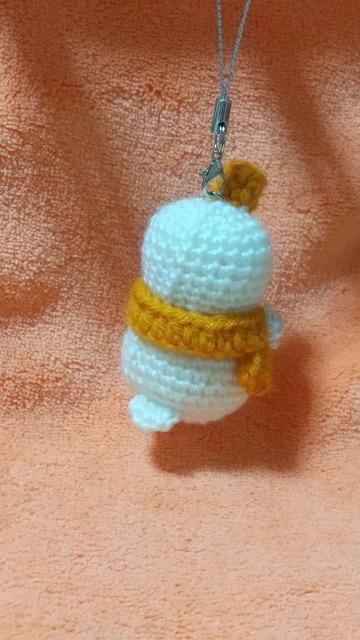 ひよ雪だるま*編みぐるみストラップ(オレンジ) < ペット/手芸/園芸 ひよ雪だるま*編みぐるみストラップ(オレンジ) < ペット/手芸/園芸の