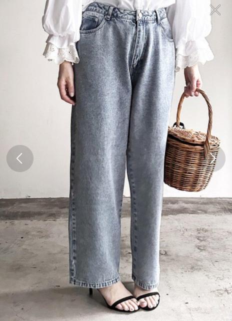 COMMONWARE コモンウエア 2024ssルーズテーパードデニム Lサイズ ユニセックスデニム ウォッシュブルー < 女性ファッション COMMONWARE コモンウエア 2024ssルーズテーパードデニム Lサイズ ユニセックスデニム ウォッシュブルー < 女性ファッションの