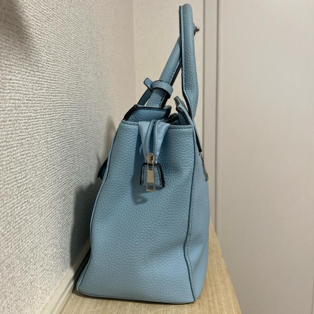 『PAUL MAGE ハンドバッグ』 ライトブルー 合皮 レザー < 女性ファッション 『PAUL MAGE ハンドバッグ』 ライトブルー 合皮 レザー < 女性ファッションの