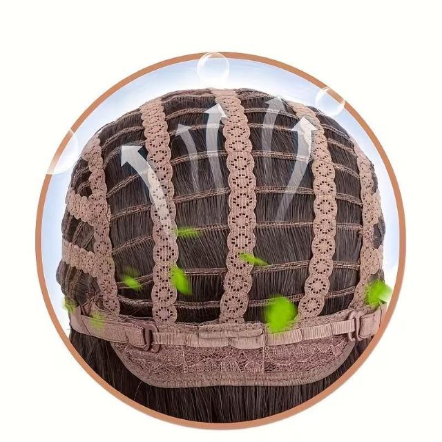 超お買い得1890円★ショートヘア日本風、フルヘッドローズネット自然通気性、頭皮刺激なし簡単白髪カバー、コスプレ リネン色 < 女性ファッション 超お買い得1890円★ショートヘア日本風、フルヘッドローズネット自然通気性、頭皮刺激なし簡単白髪カバー、コスプレ リネン色 < 女性ファッションの